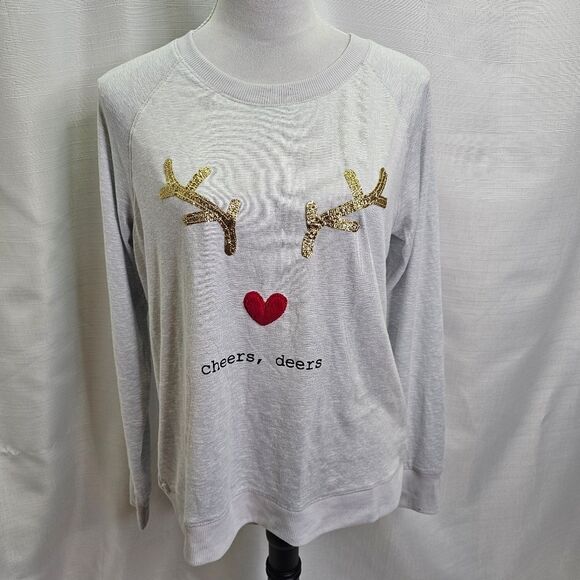 Jaclyn Intimates Christmas Pajama Top Size Medium - Picture 3 of 8